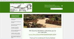 Desktop Screenshot of hillcountrygardener.com